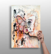 Love Butterfly Aluminum Print.